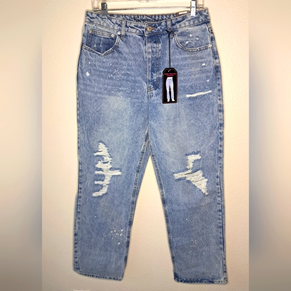 No Boundaries Blue High Rise Jeans Classic Style